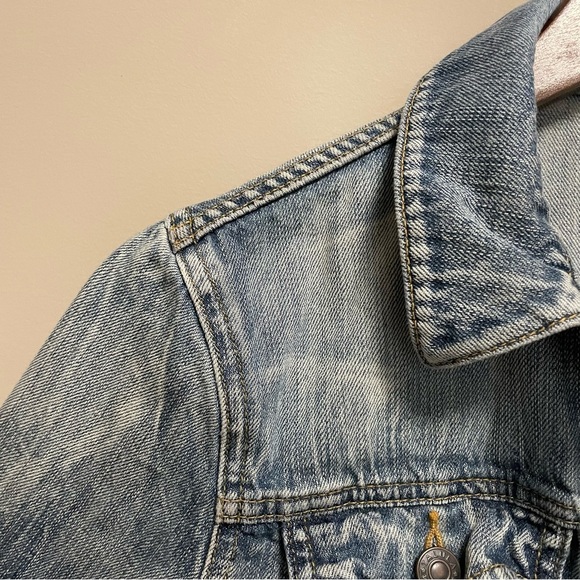 Aritzia Talula Classic Denim Blue Jean Jacket Women’s Small - Picture 6 of 13